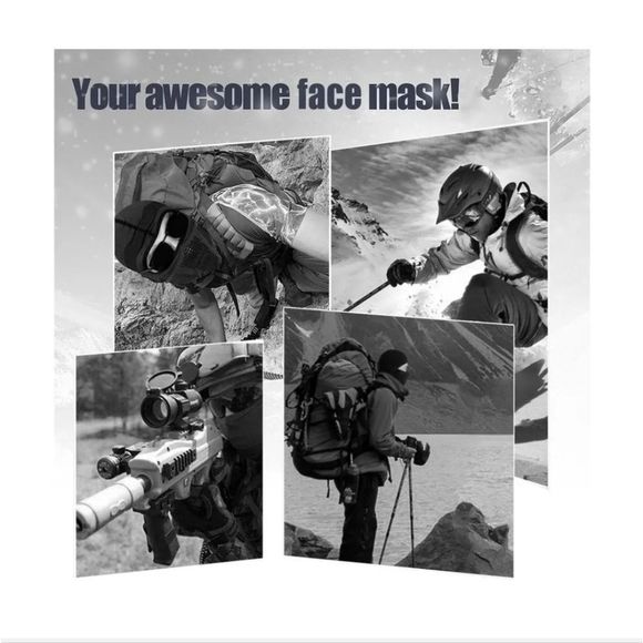 Winter Thermal Balaclava Windproof Ski Motorcycle Hood Cold Weather Face Mask - Picture 7 of 9